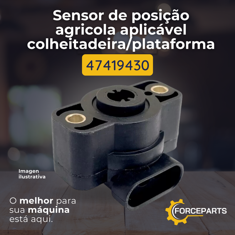 47419430 SENSOR DE POSIÇÃO AGRICOLA APLICAVEL COLHEITADEIRA / PLATAFORMA