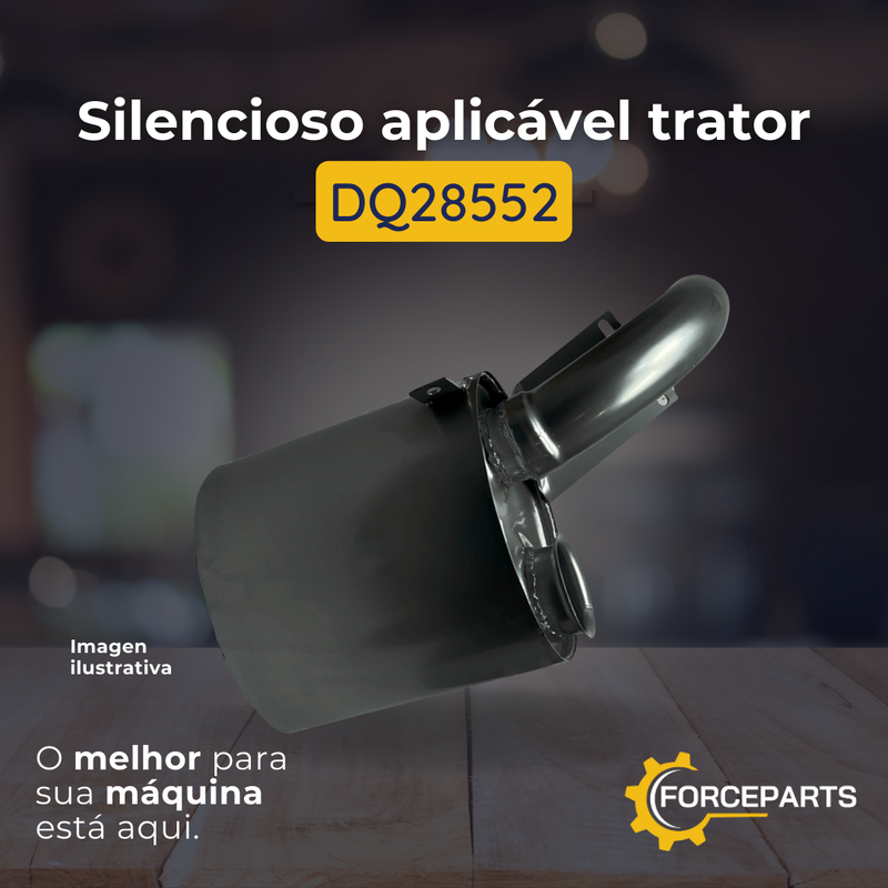 DQ28552 SILENCIOSO APLICAVEL TRATOR