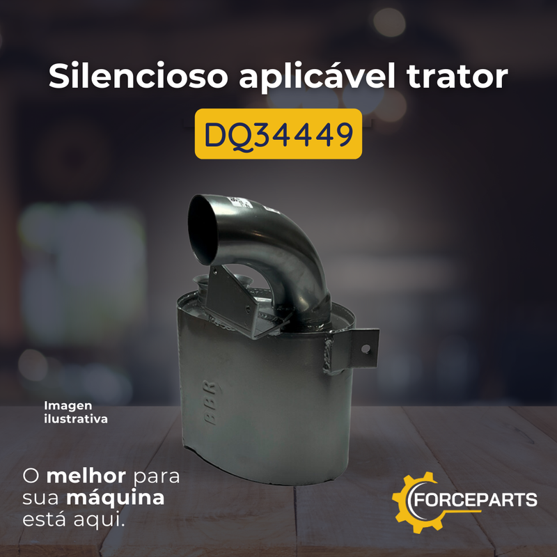 DQ34449 SILENCIOSO APLICAVEL TRATOR