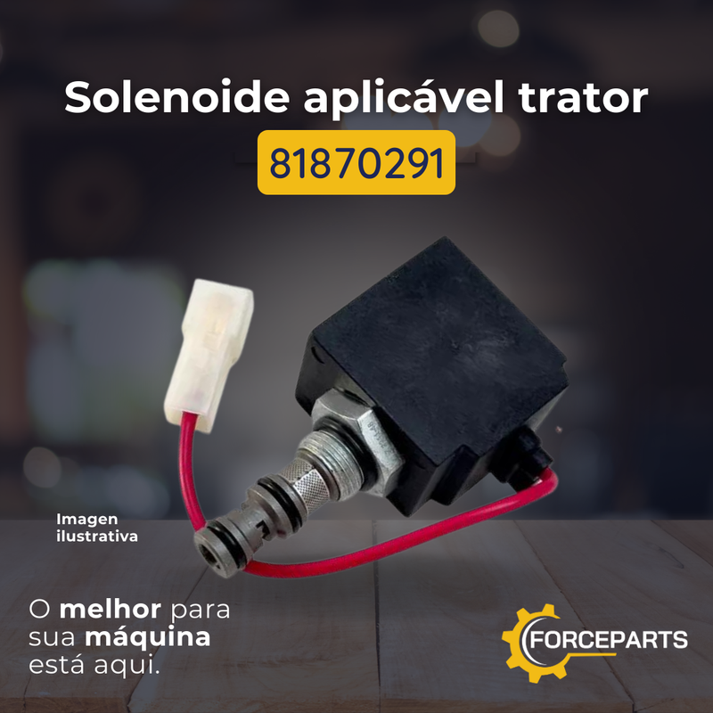 81870291 SOLENOIDE APLICAVEL TRATOR