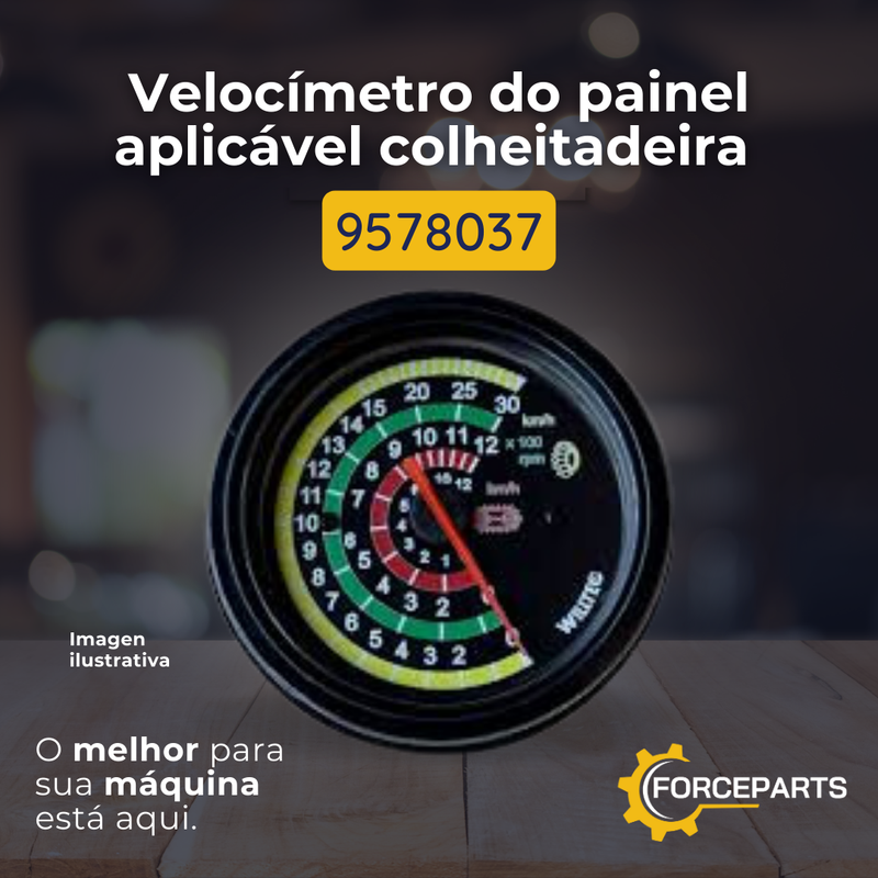 9578037 VELOCIMETRO DO PAINEL APLICAVEL COLHEITADEIRA