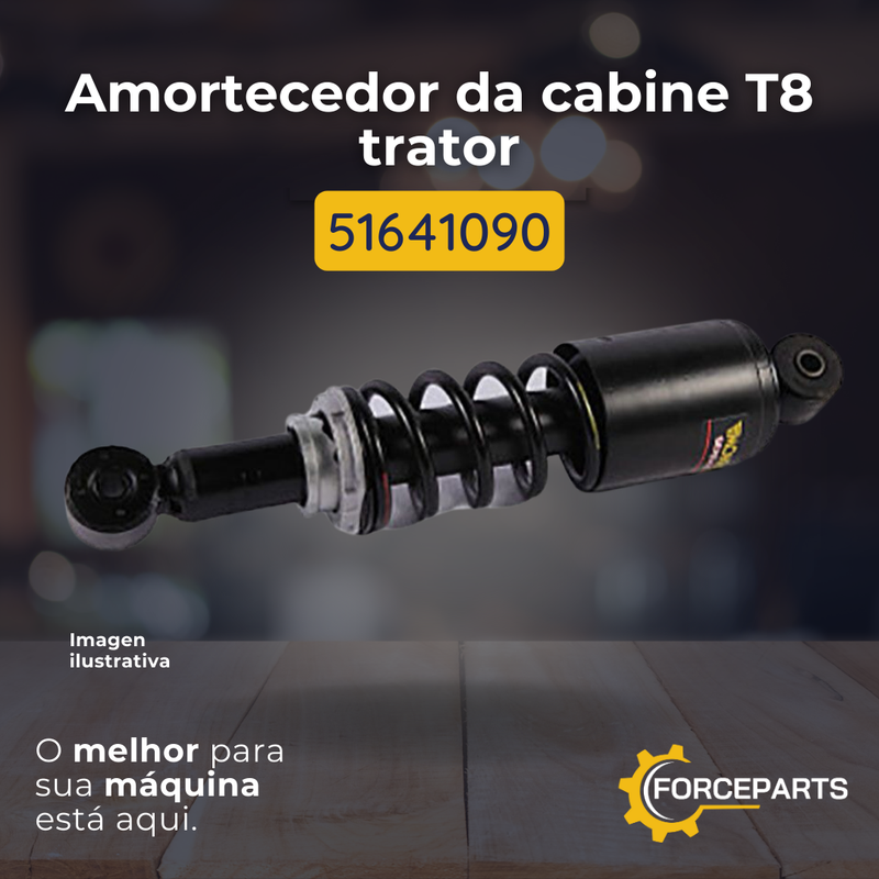 51641090 AMORTECEDOR DA CABINE T8 TRATOR